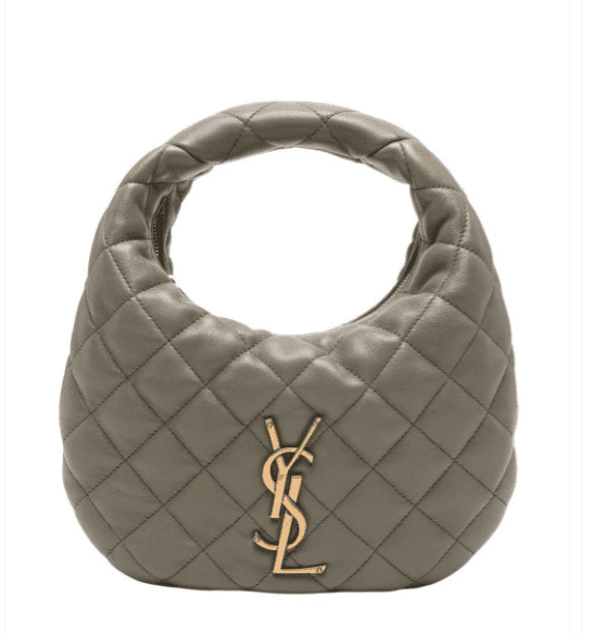 Saint Laurent sling bag in quilted leather with YSL gold logo