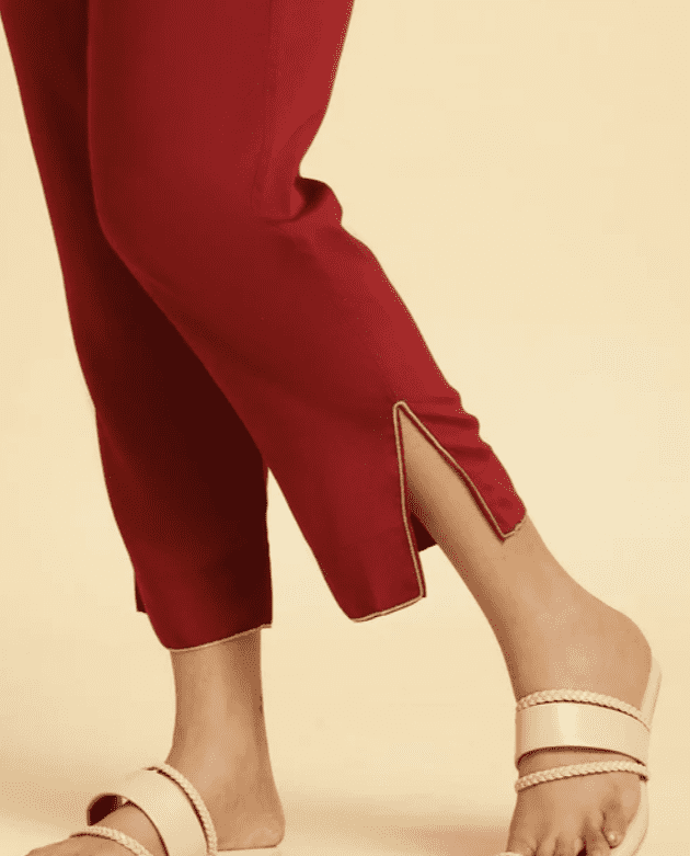 Blue Embellished Kurta, Pants And Jacquard Dupatta Set - Image 16