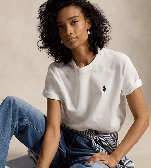 Relaxed Fit Cotton Jersey Tee Save to Wishlist Polo Ralph Lauren - Image 3