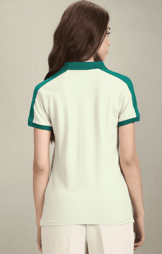 Contrast Detail Slim Polo Shirt - Image 2