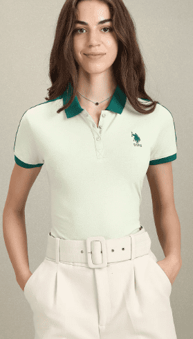 Contrast Detail Slim Polo Shirt - Image 3