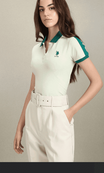 Contrast Detail Slim Polo Shirt - Image 5