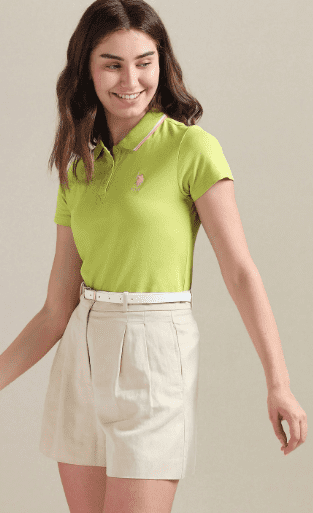 Tipped Collar Cotton Polo Shirt - Image 4