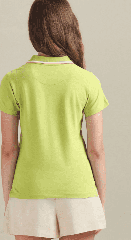 Tipped Collar Cotton Polo Shirt - Image 5