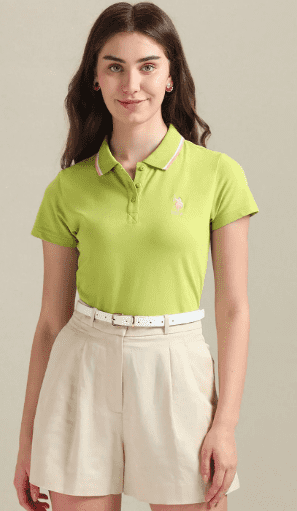 Tipped Collar Cotton Polo Shirt - Image 6