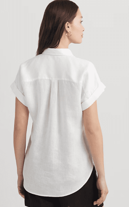 Relaxed Fit Linen Short-Sleeve Shirt Save to Wishlist Lauren - Image 3