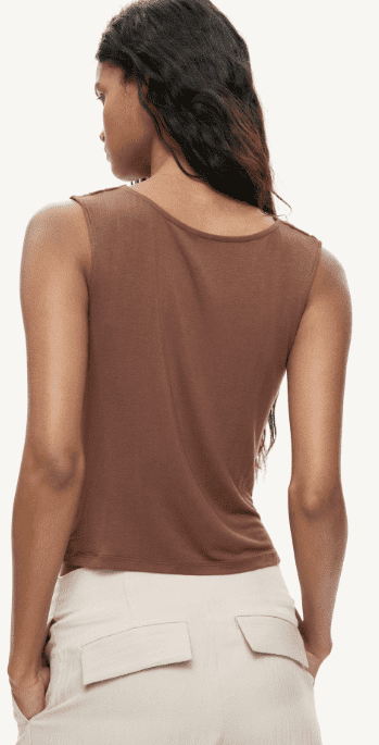 Cowl-neck jersey top - Image 2